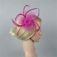 thumbnail image 6 of TRUBKH Fascinator Hats for Women Women's Fascinators Tea Hats for Women 2025 Fascinators Hats for Women Tea Party Hats for Women Tea Hats for Women Feather Headpiece Hot Pink One Size, 6 of 7