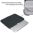 thumbnail image 3 of MOSISO Laptop Sleeve Briefcase for 13 inch New MacBook Pro A2251 A2289 A2159 A1989 A1706 A1708 New Air 13 A2179 A1932 Polyester Notebook Sleeve Case Bag, Midnight Green, 3 of 6