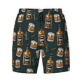 thumbnail image 4 of Lsque Mens Swim Trunks Cigar Pattern - Bathing Suit Compression Liner - Beach Swim Shorts Swimwear - (S-3XL) - Stretch Quick Dry -3X-Large, 4 of 9