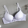 thumbnail image 3 of fatyb Women's Thin T-Shirt Bras No Underwire Cute Plaid Bras Comfort Push up Everyday Bras for Women, 3 of 4