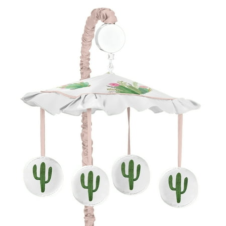 UPC: 0846480060000 | Cactus Floral Musical Crib Mobile by Sweet Jojo Designs