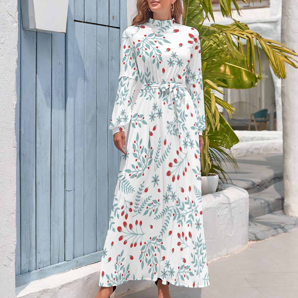 Hippy Violet Print Dress Abstract Cute Maxi Dress Street Style Beach Long  Dresses High Waist Printed Vestido