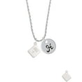 thumbnail image 2 of Delight Jewelry Silvertone Holy Bible Silvertone Script Initial Disc - H - Charm Necklace, 20"+3", 2 of 4