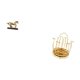 thumbnail image 5 of Elegante figura escultórica de caballo con soporte giratorio para tazas, ideal para decorar el escritorio de la sala de estar o como organizador de ar, 5 of 8