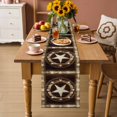 thumbnail image 6 of Independence Day Table Runner, Retro Country Western Stars Ring Cotton Linen Kitchen Table Decoration Washable Dining Tabletop Runners for Home Party Decor 13x48 Inches, 6 of 9