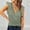 Green, variant on ALLLIST Short Sleeve Women's Tops V Neck Blouse Solid Blue Elegant Flounce Clothing for Women