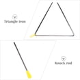 thumbnail image 4 of Miangastore 1 Ensemble d'Instruments de Percussion pour Enfants Instrument Triangle de Musique Percussion à Main, 4 of 9