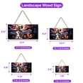 thumbnail image 5 of Spooky Halloween Night Witch Corgi Glowing Pumpkins Landscape Wood Sign Welsh Corgi Dog Lover Gifts Idea Hanging Wall Home Decor - 12015, 5 of 5