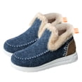 thumbnail image 2 of Botas Cortas Casuales para Mujer Zapatos Felpa Con Punta Redonda Antideslizantes Interior Y Exterior, 2 of 8