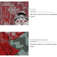 thumbnail image 4 of Mantel individual navideño Ghyt con diseño de muñeco de nieve, camino de mesa, camino de mesa lavable para Navidad, 4 of 5