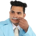 thumbnail image 5 of HPO Adult Men's Classic Holiday Doc Mustache | Multiple Colors | Novelty False Facial Hair | Costume Accessory, 5 of 8