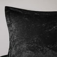 thumbnail image 4 of Luxurious and Opulent Ergode Velvet Comforter Set - Black Crushed Velvet with Quilted Diamond Top - Includes Matching Shams and Decorative Pillow - Hypoall, 4 of 4