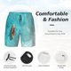thumbnail image 3 of Fotbe Tranquil Ocean Canoe Journey Traje de Baño para Hombre – Shorts de Natación de Secado Rápido con Forro y Bolsillos-XX-Large, 3 of 6