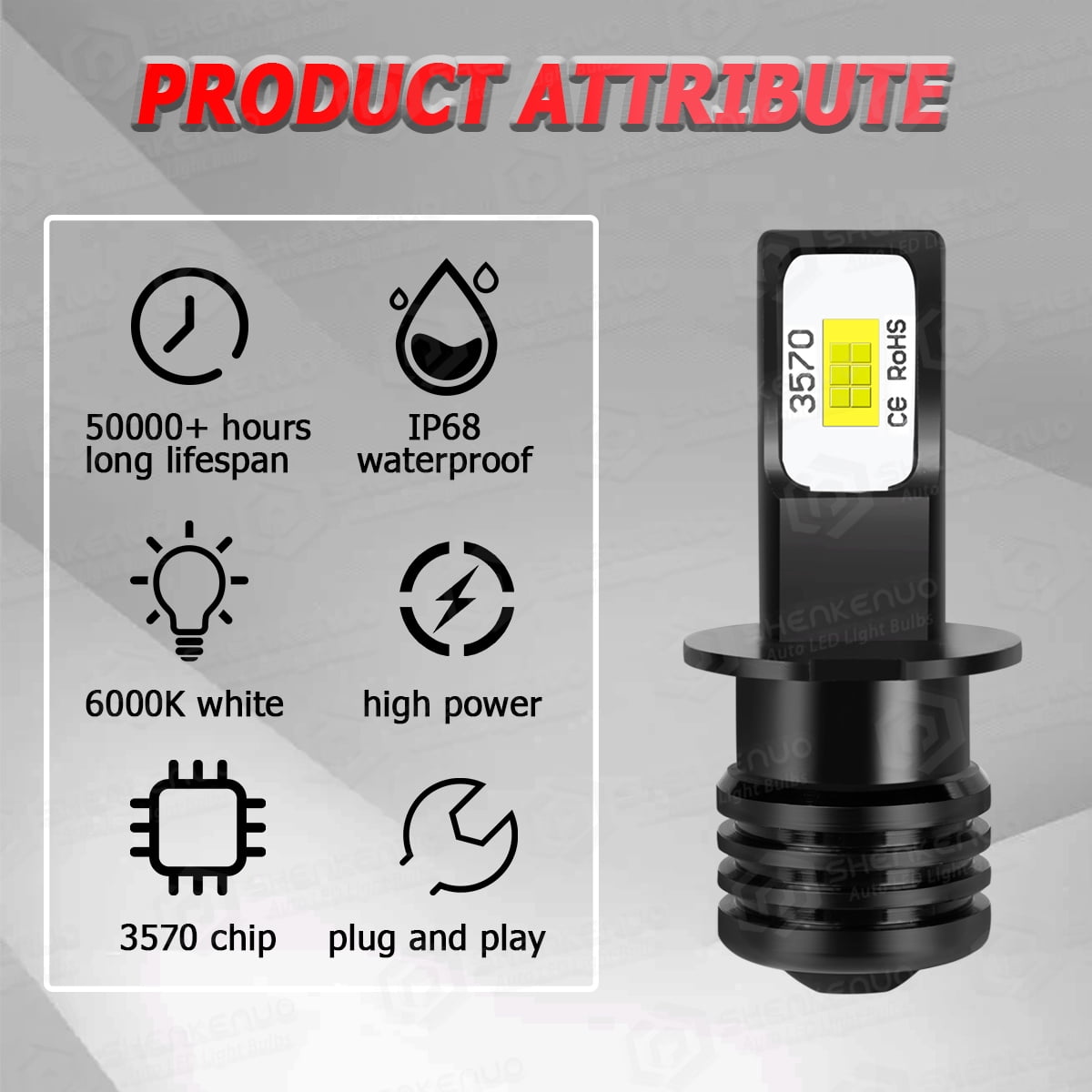 For 2004-2010 Infiniti QX56 LED Fog Light Bulbs White 6000K 2pcs
