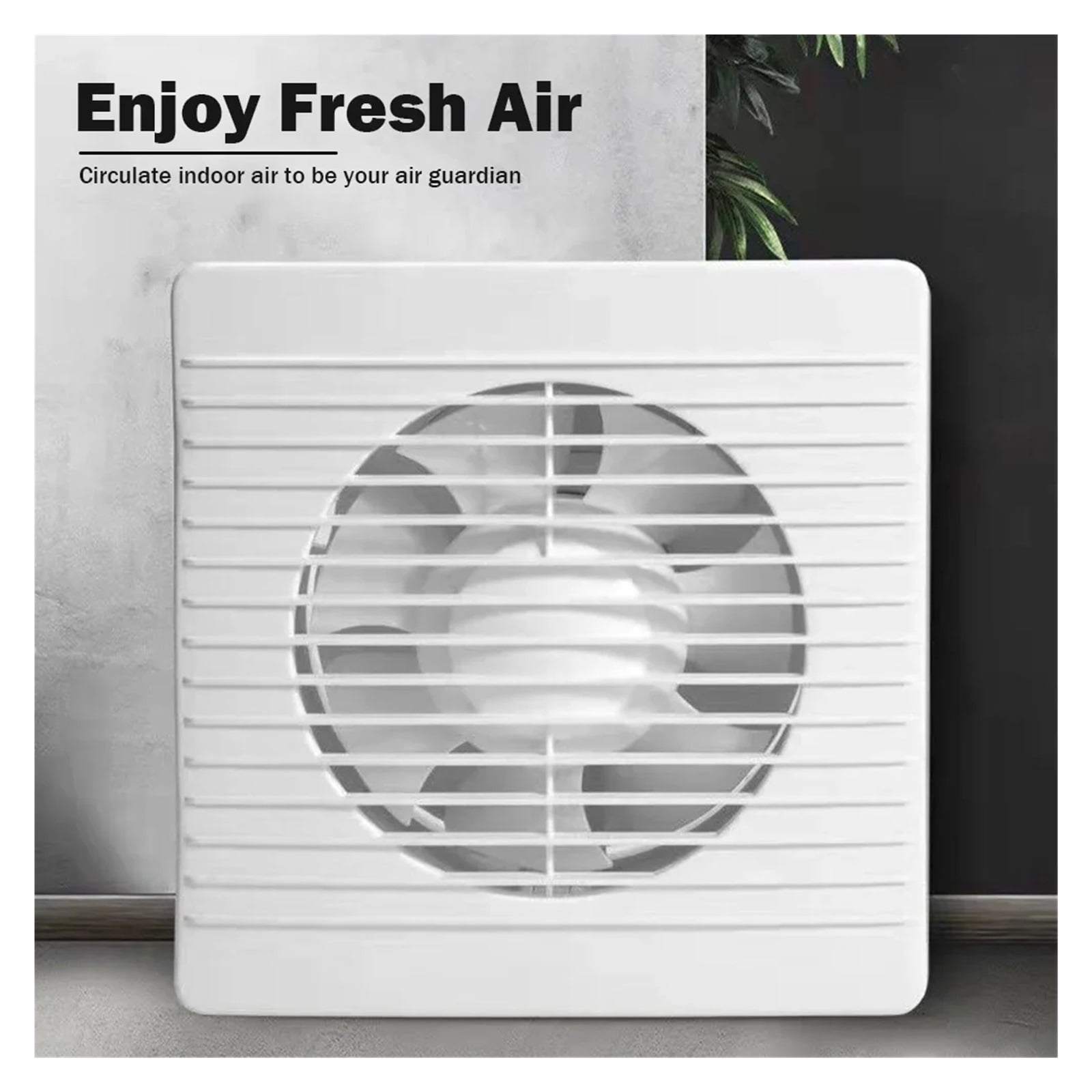 4"6"8" Exhaust Fan Energy-saving Wall Mounted Vent Fan Anti-Mosquito Design Ventilator Extractor Fan For Bathroom Kitchen Toilet ,Energy-Efficient