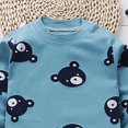 thumbnail image 5 of CAUYDY Toddler Pajamas Cotton Kids Pajamas for Boys Girls Long Sleeve Pajama Set 2 Piece Snug Fit Pjs Set(L101-Blue,4-5 Y), 5 of 6