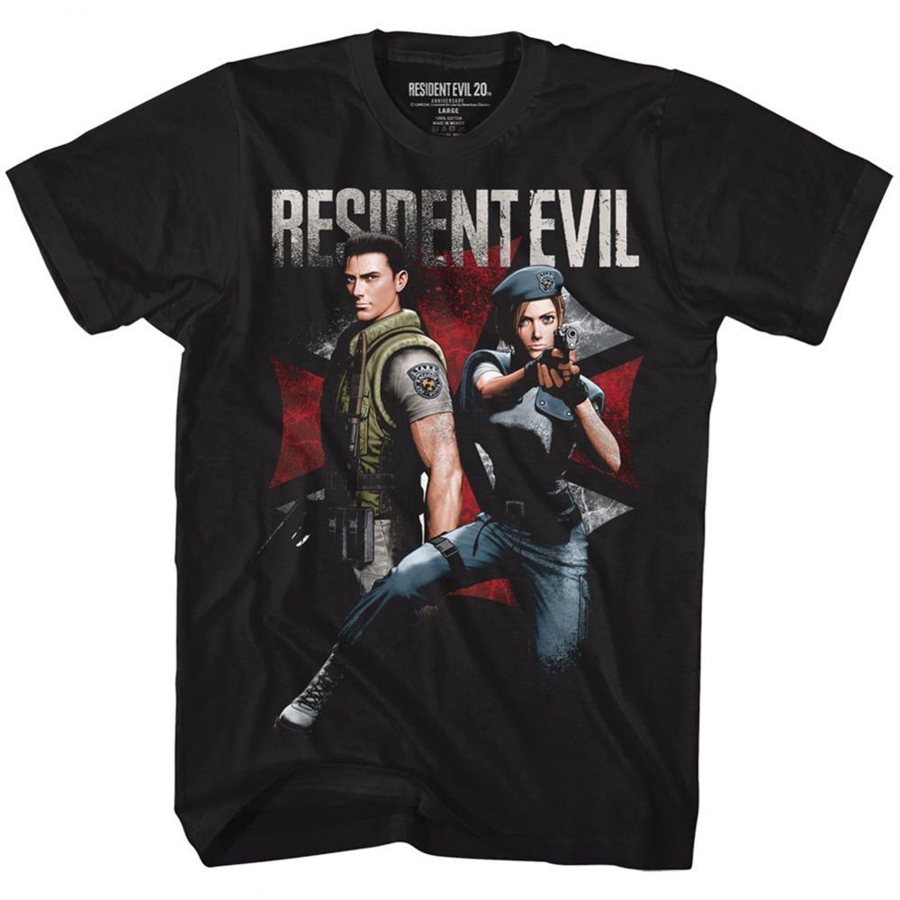 American Classics Resident Evil Chrisandjill Black TShirt