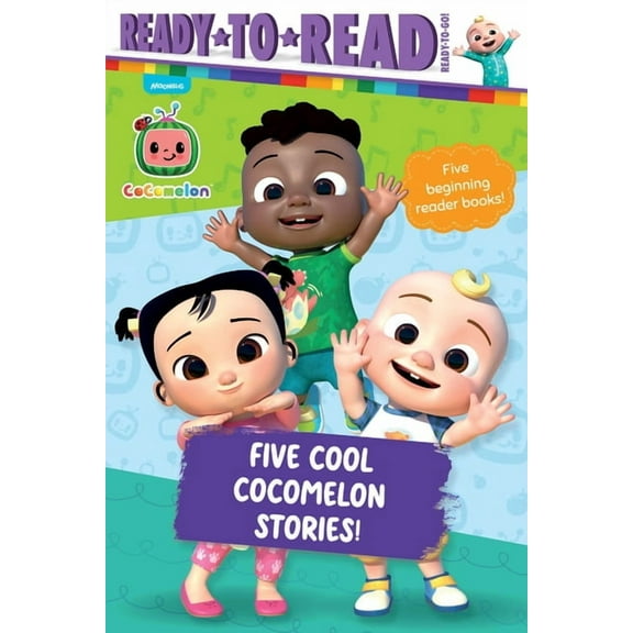 Cocomelon Five Cool Cocomelon Stories!: I Like School!; This Is the Way We Play; The Balloon Boat Race!; Hide-And-Seek Fun!; Cece , (Paperback)
