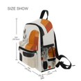 thumbnail image 3 of FORMRS School Backpack with Front Zippered Pocket 12" Student Travel Daypack, White Abstract Shapes, 3 of 6