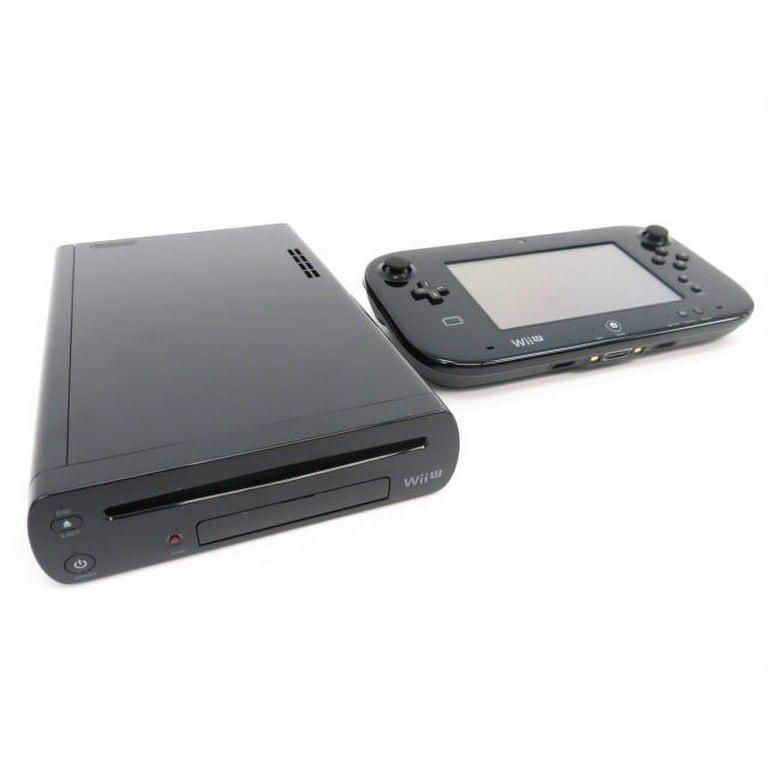 Restored Nintendo Wii U WiiU Black Console 32GB Deluxe Gamepad