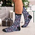 thumbnail image 7 of Vsdgher Watercolor Marine Animals Unisex Crew Socks Lightweight Breathable Ventilation Ankle Socks, Mid-calf socks for Daily, 7 of 7