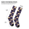 thumbnail image 4 of Sikiie Lavender Flowers 1 Pairs Compression Socks for Men and Women 15-20 mmHg Running Support Socks, 4 of 7