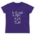 thumbnail image 2 of Be The Light - Fireflies Women's Fun Summer Feminine Midweight Cotton Tee, 2 of 4