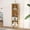Natural, variant on Manxile Cube Organizer, 4-Tier Narrow Bookshelf with Open Display Shelves for Living Room, Natural