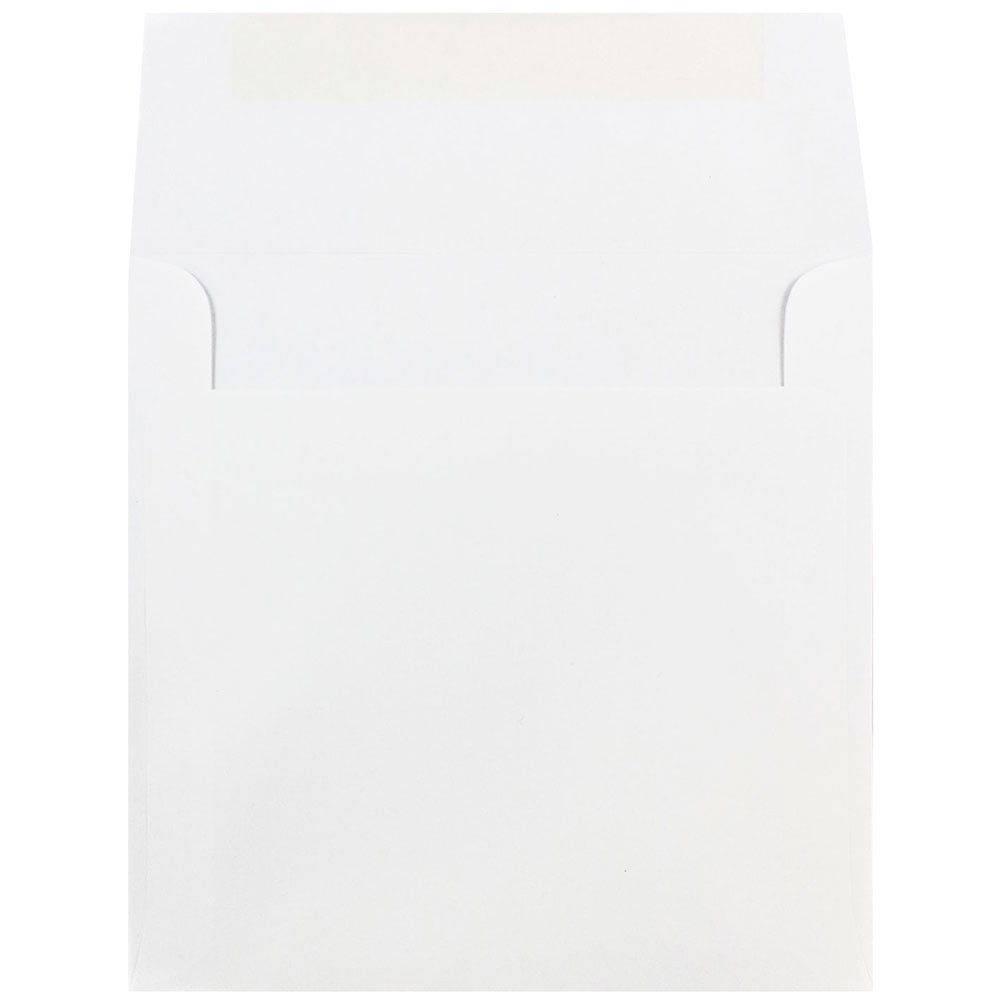 JAM Paper 8 x 8 Square Invitation Envelopes, White, 50 per Pack