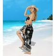 thumbnail image 2 of HAPPY BAY Women's Pareo Beach Casual Swimsuit Bikini Sarong One Size Black, Beach, 2 of 5