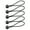 Black, variant on SPRING PARK 5Pcs Canopy Tarp Tie Down Cord Elastic String Ball Oxford Rope Fastener for Canopies, Tarps, Shades, Sleeping Bags