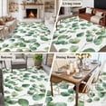 thumbnail image 5 of 6'x9' Area Rugs, Eucalyptus Leaves Indoor Outdoor Area Rug for Living Room Bedroom, Teal Botanical Spring Summer Washable Bathroom Rugs Kitchen Floor Carpet Mats Home Decor Aesthetic, 5 of 8