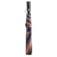 thumbnail image 4 of Totes Recycled Canopy Vented One-Touch Auto Open Golf Rain Umbrella with Sunguard, Gray Navy Rose Pink, 4 of 6