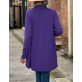 thumbnail image 4 of Women's Knitting Cardigan Plus Size Casual Long Sleeve Open Front Drape Knitted Cardigans Sweater Outwear Alsol Lamesa, 4 of 6