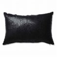 thumbnail image 1 of Pillow Perfect 599977 Mermaid Rectangular Throw Pillow, Black & Silver, 1 of 1