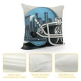 thumbnail image 4 of JEUXUS  Football Style Throw Pillow Covers,Detroit Pillow Case Decoration for Home Sofa Couch, 4 of 5