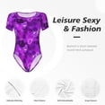 thumbnail image 5 of Lsque Berry Raspberry Women's Crew Neck Short Sleeve Bodysuit Basic T Shirts Tops Onesie Adult Cute Pajama-Small, 5 of 8