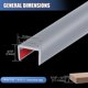 thumbnail image 2 of Mueble de goma YANRUIPRO con borde en U, 12 mm, 6 m, gris, 2 of 7