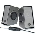 thumbnail image 2 of GOgroove Laptop Computer Speakers - SonaVERSE O2 USB Powered Desktop Speakers with Dual Passive Bass Woofers, Built-in Volume Dial, Sleek Compact Design for Small Desks and Mobile PCs (Black), 2 of 4