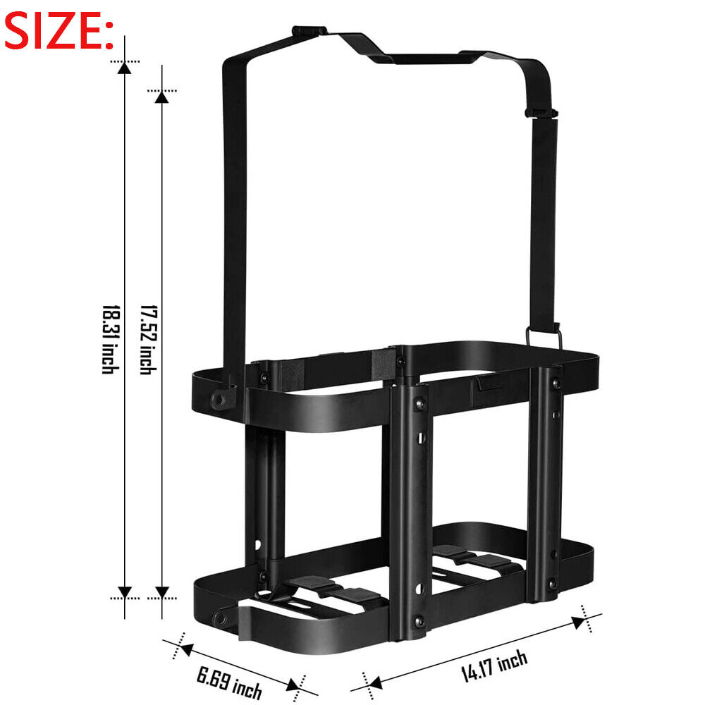MOTMAX 1-Piece Jerry Can Holder Mount (20L Gas), Black - image 4 of 8