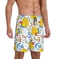 thumbnail image 2 of Wukai Ducks and Anchors Men’s Short Pajama Pants With Pockets Soft Sleep Pj Shorts for Men-3X-Large, 2 of 6