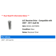 A/C Receiver Drier - Compatible with 2007 - 2011 Audi S6 2008 2009 2010