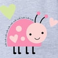 thumbnail image 2 of CafePress - Pink Ladybug - Cute Infant Baby Football Bodysuit, 2 of 3