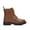 BROWN/PU, variant on BURUDANI Kids Combat Ankle Boots Side-Zip Closure for Toddler & Little Kid