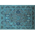 thumbnail image 1 of Ahgly Company Indoor Rectangle Oriental Light Blue Traditional Area Rugs, 6' x 9', 1 of 4