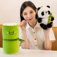 thumbnail image 5 of Juego de 25 cm de panda de tubo de bambú kawaii, muñeco de peluche, bonito peluche, animal de peluche suave para abrazar, regalo de cumpleaños o de Navidad para niños, 5 of 5