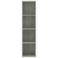 thumbnail image 6 of Book Cabinet Charmma TV Cabinet Concrete Gray 14.2"x11.8"x56.3" Chipboard, 6 of 12