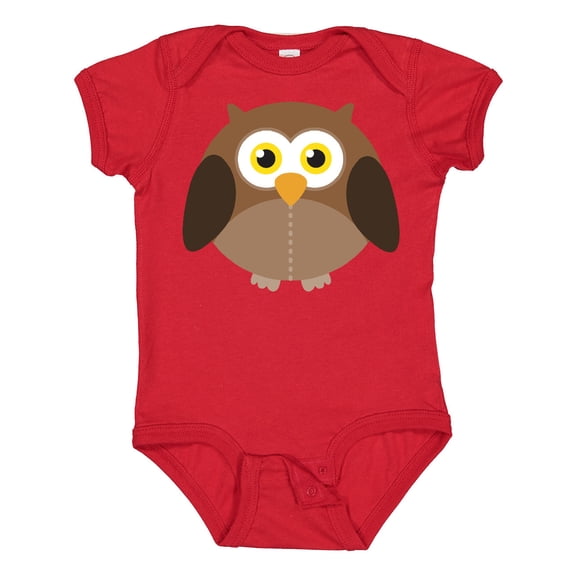 Inktastic Owl Fat Brown Boys or Girls Baby Bodysuit