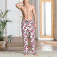 thumbnail image 2 of Fotbe Rose Flowers Pantalones de Pijama para Hombre, Pantalones de Dormir, Pantalones de Casa con Cintura Ajustable y Bolsillos-X-Large, 2 of 6