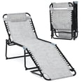 thumbnail image 1 of Tumbona Plegable Costway Playa Portátil Gris 189 x 59 x 40 cm, 1 of 9